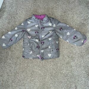 Gap X Disney Minnie Mouse Reversible Puffer Jacket - 2t